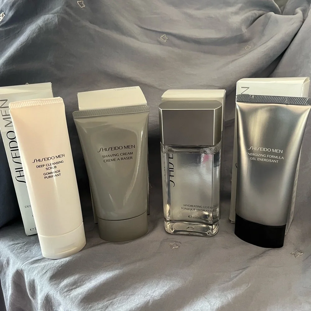 SHISEIDO Men Skincare - (4) items New - lids SEALED with  boxes - Picture 2 of 9